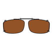 eyekeeper.com Polarized Lens Clip on Sunglasses C61 (56MMx34MM) Sunglasses Sienna Brown,G15,Grey