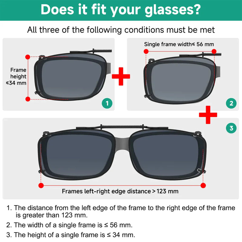 eyekeeper.com 3 Pack Polarized Clip on Sunglasses C61 (56MMx34MM) Sunglasses White Smoke 3 Pairs Mix