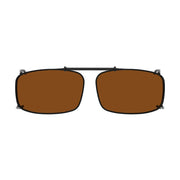 eyekeeper.com Polarized Lens Clip on Sunglasses C63 (54MMx34MM) Sunglasses Saddle Brown Brown