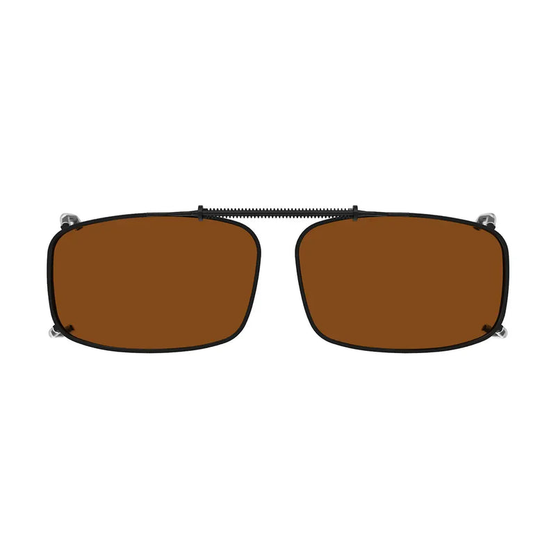 eyekeeper.com Polarized Lens Clip on Sunglasses C63 (54MMx34MM) Sunglasses Saddle Brown Brown