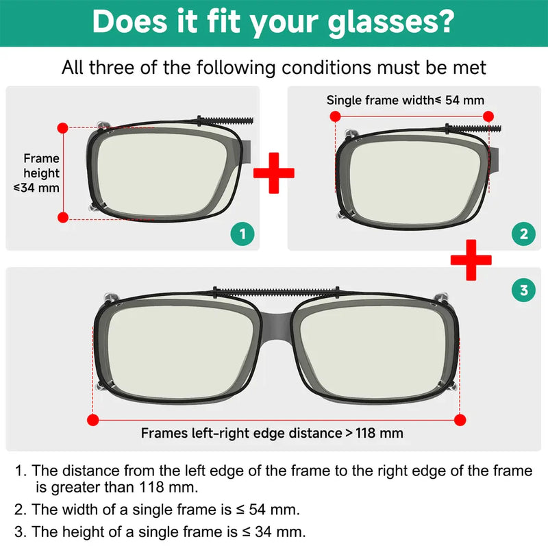 eyekeeper.com 3 Pack Metal Blue Light Filter Clip on Glasses C63 (54MMx34MM) Eyeglasses White Smoke Clear-3pcs