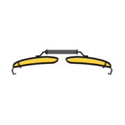 eyekeeper.com 3 Pack Clip on Polarized Night Vision Driving Glasses C63 (54MMx34MM) Sunglasses White Smoke Yellow-3pcs