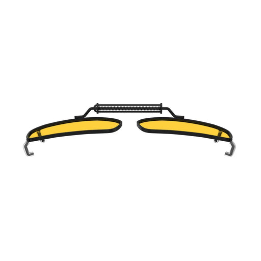 eyekeeper.com 3 Pack Clip on Polarized Night Vision Driving Glasses C63 (54MMx34MM) Sunglasses White Smoke Yellow-3pcs