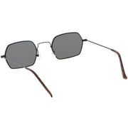 zeroUV Ultra Slim Metal Hexagon Geometric Sunglasses C633 Sunglasses White Smoke Gold / Smoke,Black / Smoke,Silver / Smoke,Gold / Green