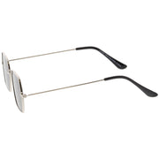 zeroUV Ultra Slim Metal Hexagon Geometric Sunglasses C633 Sunglasses White Smoke Gold / Smoke,Black / Smoke,Silver / Smoke,Gold / Green