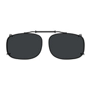 eyekeeper.com Metal Frame Polarized Lens Clip on Sunglasses C64 (54MMx37MM) Sunglasses Dark Slate Gray Brown,G15,Grey