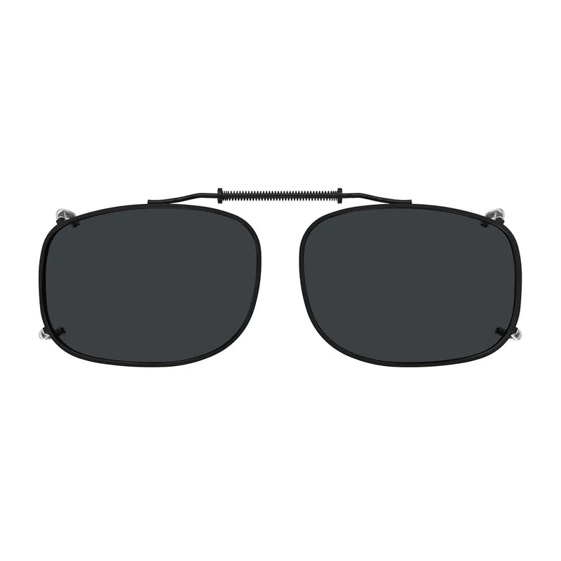 eyekeeper.com Metal Frame Polarized Lens Clip on Sunglasses C64 (54MMx37MM) Sunglasses Dark Slate Gray Brown,G15,Grey