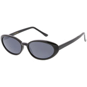zeroUV Women's Retro True Vintage Round Oval Mirrored Lens Sunglasses C654 Sunglasses White Smoke Black Smoke Mirror,Tortoise Brown Mirror,Tortoise Smoke Mirror,Black Brown Mirror