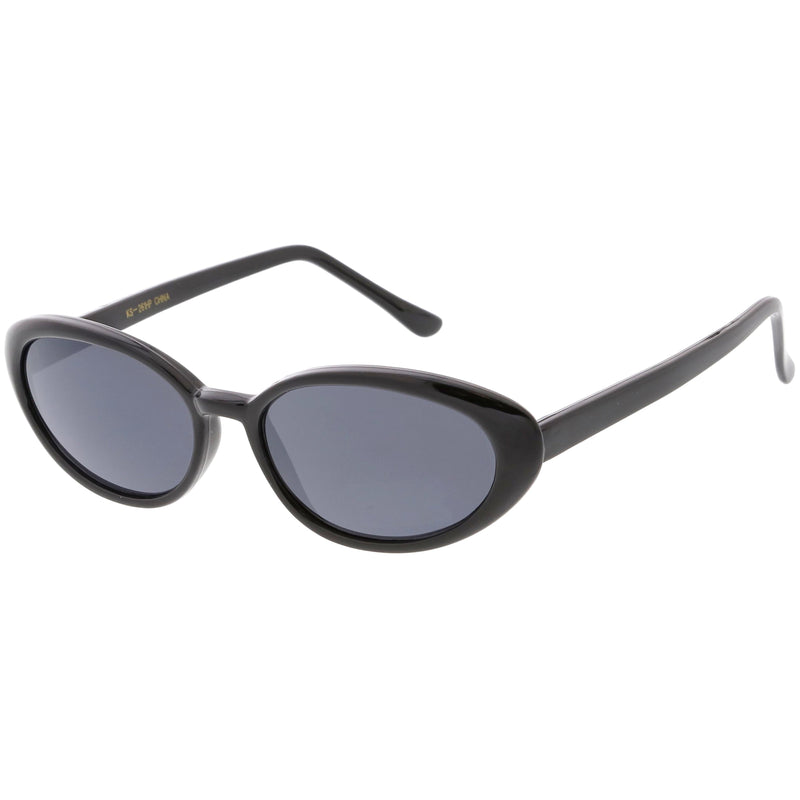 zeroUV Women's Retro True Vintage Round Oval Mirrored Lens Sunglasses C654 Sunglasses White Smoke Black Smoke Mirror,Tortoise Brown Mirror,Tortoise Smoke Mirror,Black Brown Mirror