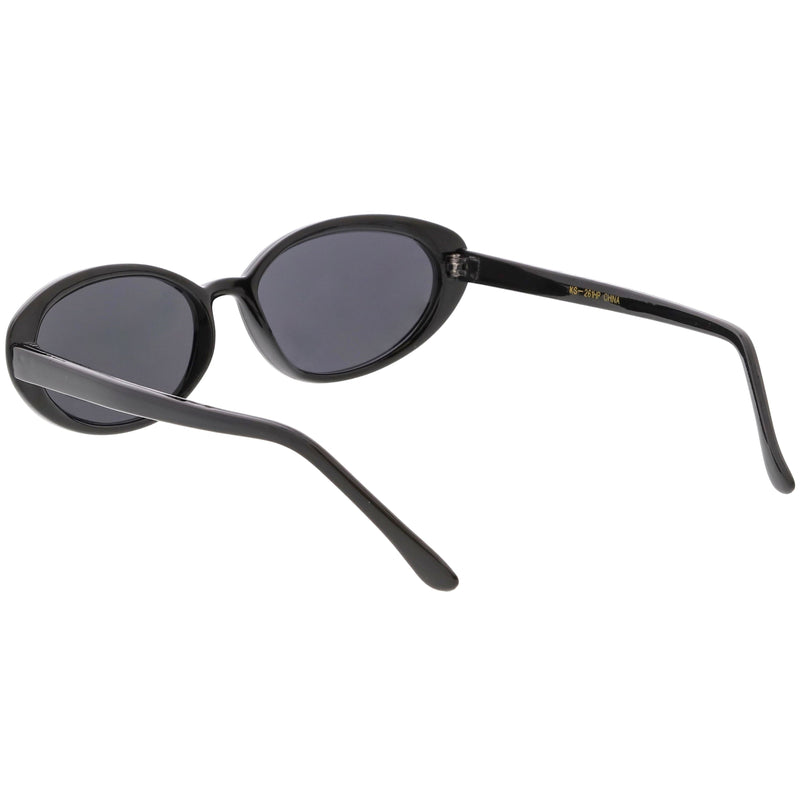 zeroUV Women's Retro True Vintage Round Oval Mirrored Lens Sunglasses C654 Sunglasses White Smoke Black Smoke Mirror,Tortoise Brown Mirror,Tortoise Smoke Mirror,Black Brown Mirror