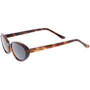 zeroUV Women's Retro True Vintage Round Oval Mirrored Lens Sunglasses C654 Sunglasses White Smoke Black Smoke Mirror,Tortoise Brown Mirror,Tortoise Smoke Mirror,Black Brown Mirror