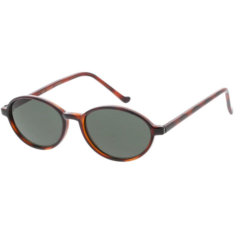 zeroUV Indie Dapper True Vintage Round Oval Sunglasses C655 Sunglasses White Smoke Yellow Tortoise Smoke,Orange Tortoise Smoke,Black Smoke