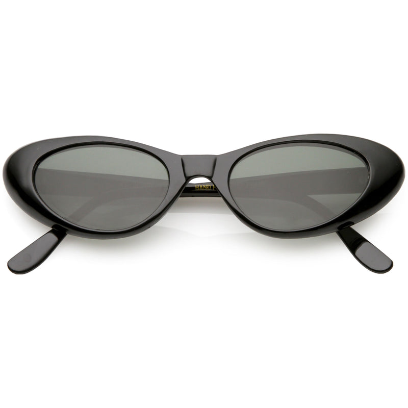zeroUV Women's Small Retro True Vintage Cat Eye Sunglasses C661 Sunglasses White Smoke Black Smoke,Tortoise Smoke
