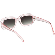 zeroUV Artistic Retro Modern Deep Rectangle Block Flat Lens Sunglasses C673 Sunglasses White Smoke Shiny Black Smoke,Shiny White Smoke,Shiny Clear Pink Lavender,Matte Clear Red Smoke,Matte Smoke Smoke