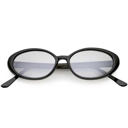zeroUV Women's True Vintage Color Tone Lens Oval Sunglasses C697 Sunglasses White Smoke Tortoise Purple,Black Purple,Tortoise Blue,Black Blue,Black Clear Tinted,Black Yellow,Black Orange
