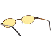 zeroUV Retro 1990's Small Color Tone Oval Metal Sunglasses C709 Sunglasses White Smoke Gold Red,Black Red,Black Blue,Gold Pink,Bronze Orange,Bronze Yellow