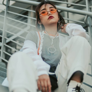 zeroUV Retro 1990's Small Color Tone Oval Metal Sunglasses C709 Sunglasses Gray Gold Red,Black Red,Black Blue,Gold Pink,Bronze Orange,Bronze Yellow