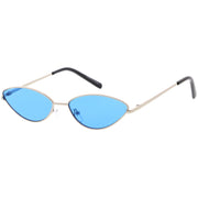 zeroUV Retro 1990's Color Tone Metal Cat Eye Sunglasses C724 Sunglasses White Smoke Gold Red,Blue Silver,Silver Purple,Gold Yellow