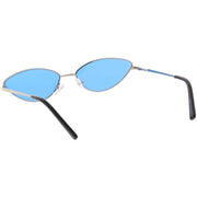 zeroUV Retro 1990's Color Tone Metal Cat Eye Sunglasses C724 Sunglasses White Smoke Gold Red,Blue Silver,Silver Purple,Gold Yellow