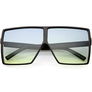 zeroUV Oversize Retro Modern Flat Lens Flat Top Translucent Sunglasses C730 Sunglasses Lavender Matte Black Blue Red,Tortoise Orange Yellow,Black Orange Yellow,Black Purple Pink,Black Blue Yellow,Matte Black Lavender Pink,Clear Smoke Tan