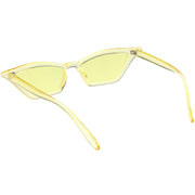 zeroUV Women's Colorful Translucent Color Tone Lens Cat Eye Sunglasses C735 Sunglasses White Smoke Purple,Green,Pink,Yellow,Red