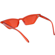 zeroUV Women's Colorful Translucent Color Tone Lens Cat Eye Sunglasses C735 Sunglasses White Smoke Purple,Green,Pink,Yellow,Red