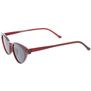 zeroUV Women's Retro Low Pointed Cat Eye Sunglasses C737 Sunglasses White Smoke Black Smoke,Brown Green,Red Smoke,White Smoke