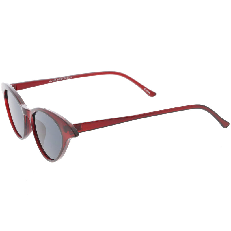 zeroUV Women's Retro Low Pointed Cat Eye Sunglasses C737 Sunglasses White Smoke Black Smoke,Brown Green,Red Smoke,White Smoke