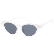 zeroUV Women's Retro Low Pointed Cat Eye Sunglasses C737 Sunglasses White Smoke Black Smoke,Brown Green,Red Smoke,White Smoke