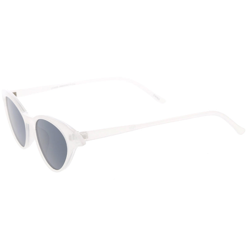 zeroUV Women's Retro Low Pointed Cat Eye Sunglasses C737 Sunglasses White Smoke Black Smoke,Brown Green,Red Smoke,White Smoke