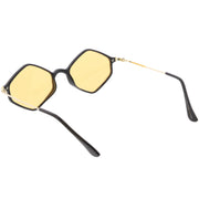 zeroUV Retro Color Tone Hexagon Diamond Shape Sunglasses C740 Sunglasses White Smoke Black Gold Orange,Black Gold Pink,Black Gold Blue,Black Gold Yellow,Black Gold Red