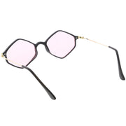 zeroUV Retro Color Tone Hexagon Diamond Shape Sunglasses C740 Sunglasses White Smoke Black Gold Orange,Black Gold Pink,Black Gold Blue,Black Gold Yellow,Black Gold Red