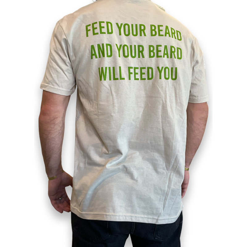 Avocado Beard Co Avocado Beard Co Limited Edition T-Shirt - "FEED YOUR BEARD" Shirts & Tops Gray Medium,Large,XL,XXL,XXXL