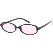 zeroUV Retro Small Rectangle Color Toned Lens Sunglasses C751 Sunglasses White Smoke Black Orange,Black Red,Black Yellow,Black Blue,Black Pink