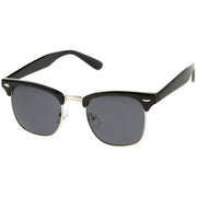 zeroUV Classic Square Neutral Colored Lenses Horn Rimmed Sunglasses C771 Sunglasses White Smoke Black Silver / Smoke,Black Gold / Smoke,Tortoise Gold / Smoke,Tortoise Gold / Amber,Black Gold / Lavender,Matte Black Gold / Green,Shiny Black Gold / Green,Tortoise Gold / Green,Black Black / Brown