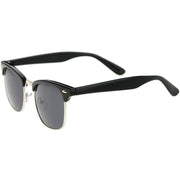 zeroUV Classic Square Neutral Colored Lenses Horn Rimmed Sunglasses C771 Sunglasses White Smoke Black Silver / Smoke,Black Gold / Smoke,Tortoise Gold / Smoke,Tortoise Gold / Amber,Black Gold / Lavender,Matte Black Gold / Green,Shiny Black Gold / Green,Tortoise Gold / Green,Black Black / Brown