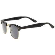 zeroUV Classic Square Neutral Colored Lenses Horn Rimmed Sunglasses C771 Sunglasses White Smoke Black Silver / Smoke,Black Gold / Smoke,Tortoise Gold / Smoke,Tortoise Gold / Amber,Black Gold / Lavender,Matte Black Gold / Green,Shiny Black Gold / Green,Tortoise Gold / Green,Black Black / Brown