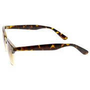 zeroUV Classic Square Neutral Colored Lenses Horn Rimmed Sunglasses C771 Sunglasses White Smoke Black Silver / Smoke,Black Gold / Smoke,Tortoise Gold / Smoke,Tortoise Gold / Amber,Black Gold / Lavender,Matte Black Gold / Green,Shiny Black Gold / Green,Tortoise Gold / Green,Black Black / Brown