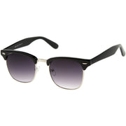 zeroUV Classic Square Neutral Colored Lenses Horn Rimmed Sunglasses C771 Sunglasses White Smoke Black Silver / Smoke,Black Gold / Smoke,Tortoise Gold / Smoke,Tortoise Gold / Amber,Black Gold / Lavender,Matte Black Gold / Green,Shiny Black Gold / Green,Tortoise Gold / Green,Black Black / Brown