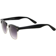 zeroUV Classic Square Neutral Colored Lenses Horn Rimmed Sunglasses C771 Sunglasses