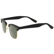 zeroUV Classic Square Neutral Colored Lenses Horn Rimmed Sunglasses C771 Sunglasses White Smoke Black Silver / Smoke,Black Gold / Smoke,Tortoise Gold / Smoke,Tortoise Gold / Amber,Black Gold / Lavender,Matte Black Gold / Green,Shiny Black Gold / Green,Tortoise Gold / Green,Black Black / Brown