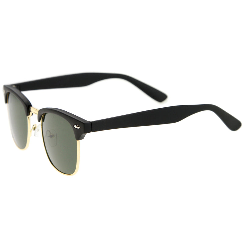 zeroUV Classic Square Neutral Colored Lenses Horn Rimmed Sunglasses C771 Sunglasses White Smoke Black Silver / Smoke,Black Gold / Smoke,Tortoise Gold / Smoke,Tortoise Gold / Amber,Black Gold / Lavender,Matte Black Gold / Green,Shiny Black Gold / Green,Tortoise Gold / Green,Black Black / Brown