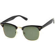 zeroUV Classic Square Neutral Colored Lenses Horn Rimmed Sunglasses C771 Sunglasses White Smoke Black Silver / Smoke,Black Gold / Smoke,Tortoise Gold / Smoke,Tortoise Gold / Amber,Black Gold / Lavender,Matte Black Gold / Green,Shiny Black Gold / Green,Tortoise Gold / Green,Black Black / Brown