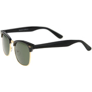 zeroUV Classic Square Neutral Colored Lenses Horn Rimmed Sunglasses C771 Sunglasses White Smoke Black Silver / Smoke,Black Gold / Smoke,Tortoise Gold / Smoke,Tortoise Gold / Amber,Black Gold / Lavender,Matte Black Gold / Green,Shiny Black Gold / Green,Tortoise Gold / Green,Black Black / Brown