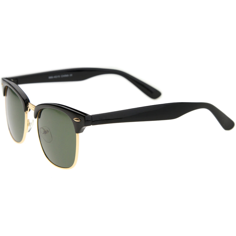 zeroUV Classic Square Neutral Colored Lenses Horn Rimmed Sunglasses C771 Sunglasses White Smoke Black Silver / Smoke,Black Gold / Smoke,Tortoise Gold / Smoke,Tortoise Gold / Amber,Black Gold / Lavender,Matte Black Gold / Green,Shiny Black Gold / Green,Tortoise Gold / Green,Black Black / Brown