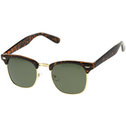 zeroUV Classic Square Neutral Colored Lenses Horn Rimmed Sunglasses C771 Sunglasses White Smoke Black Silver / Smoke,Black Gold / Smoke,Tortoise Gold / Smoke,Tortoise Gold / Amber,Black Gold / Lavender,Matte Black Gold / Green,Shiny Black Gold / Green,Tortoise Gold / Green,Black Black / Brown