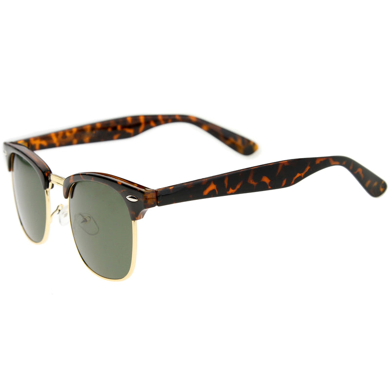 zeroUV Classic Square Neutral Colored Lenses Horn Rimmed Sunglasses C771 Sunglasses White Smoke Black Silver / Smoke,Black Gold / Smoke,Tortoise Gold / Smoke,Tortoise Gold / Amber,Black Gold / Lavender,Matte Black Gold / Green,Shiny Black Gold / Green,Tortoise Gold / Green,Black Black / Brown