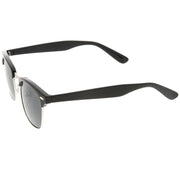 zeroUV Polarized Horn Rimmed Semi Rimless Sunglasses Square Lens C773 Sunglasses White Smoke Black Gold / Smoke Polarized,Black Silver / Smoke Polarized,Tortoise Gold / Brown Polarized,Matte Black Silver / Yellow Polarized,Shiny Black Silver / Yellow Polarized