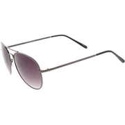 zeroUV Medium Classic Retro Metal Frame Aviator Sunglasses 53mm 1372 Sunglasses White Smoke Gold,Black Smoke,Bronze,Silver,Gunmetal,Black Green,Black / Lavender