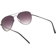 zeroUV Small Classic Metal Gradient lens Aviator Sunglasses C782 Sunglasses White Smoke Gold / Amber,Gunmetal / Lavender,Silver / Lavender